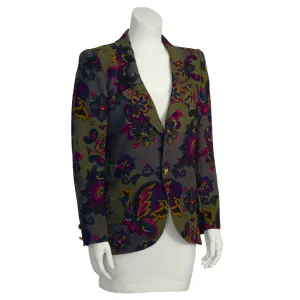 Khaki Floral Blazer