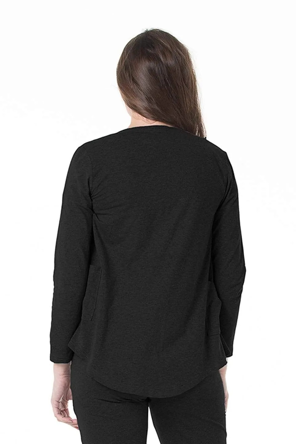 Knitted Long Sleeve Cheryl Mozzie Cardigan Black