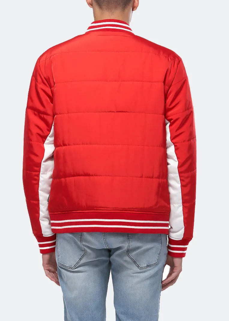 Konus Men's Bomber Jacket in Red