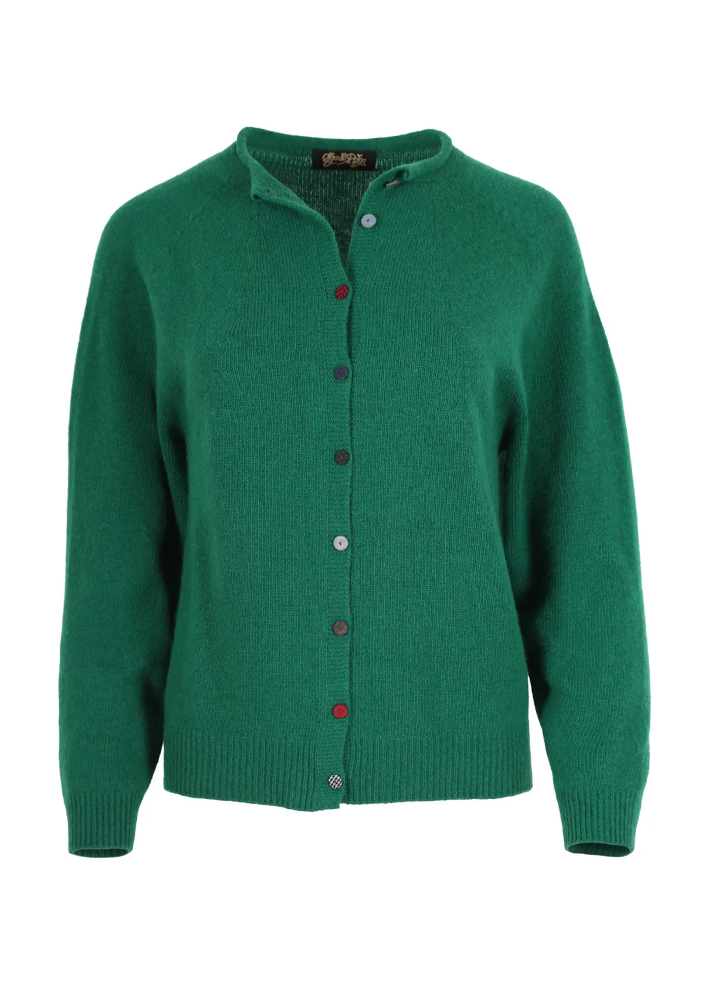 Kyoto Button Cardigan Green