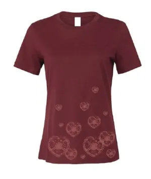 Ladies Elli Relaxed Fit T-Shirt (Maroon)