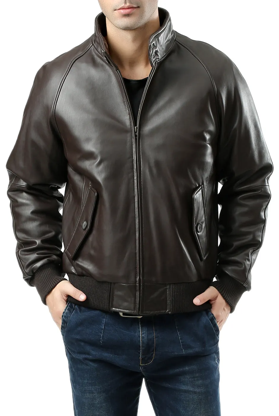 Landing Leathers Men WWII Leather Bomber Jacket