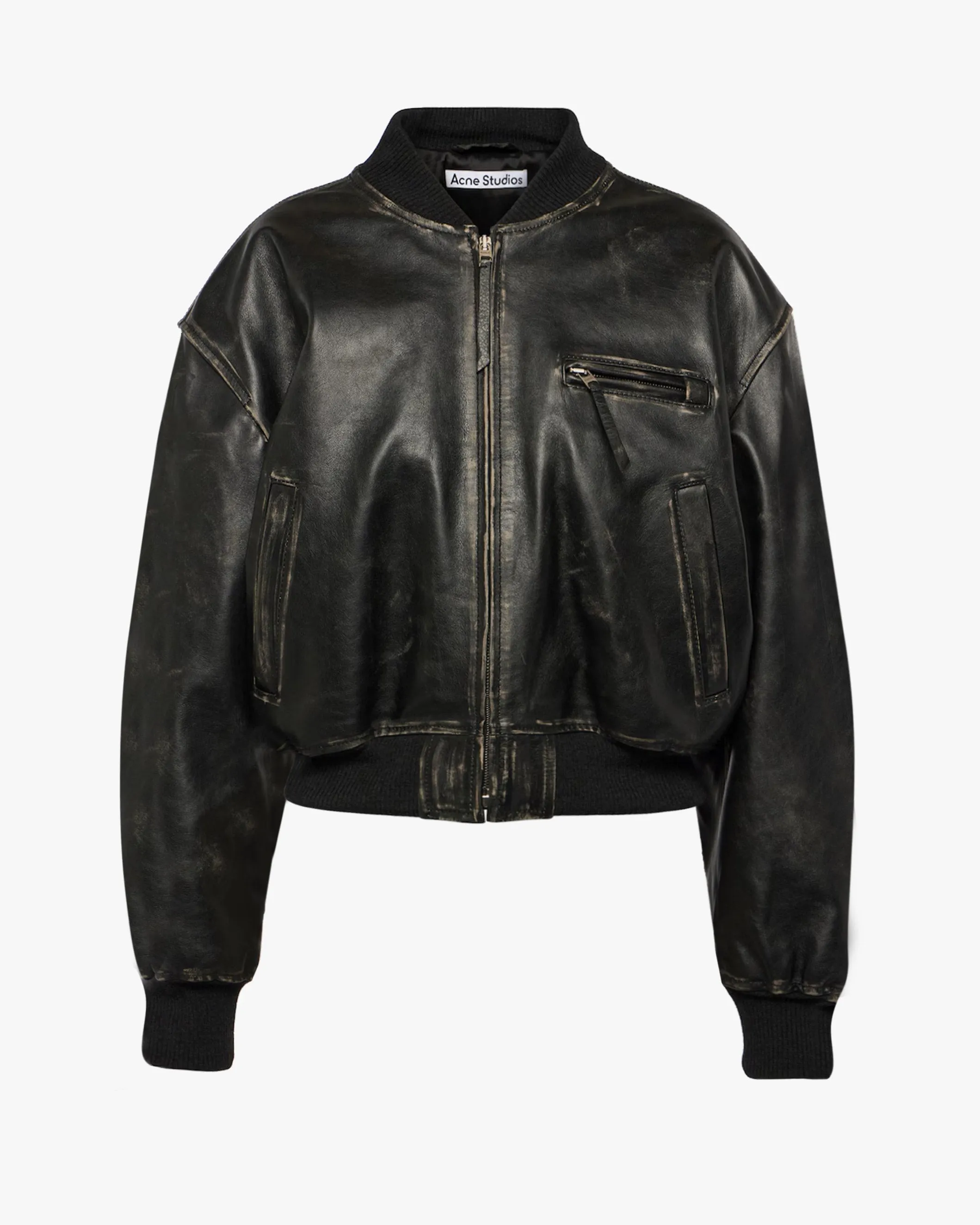 Leather Bomber Jacket