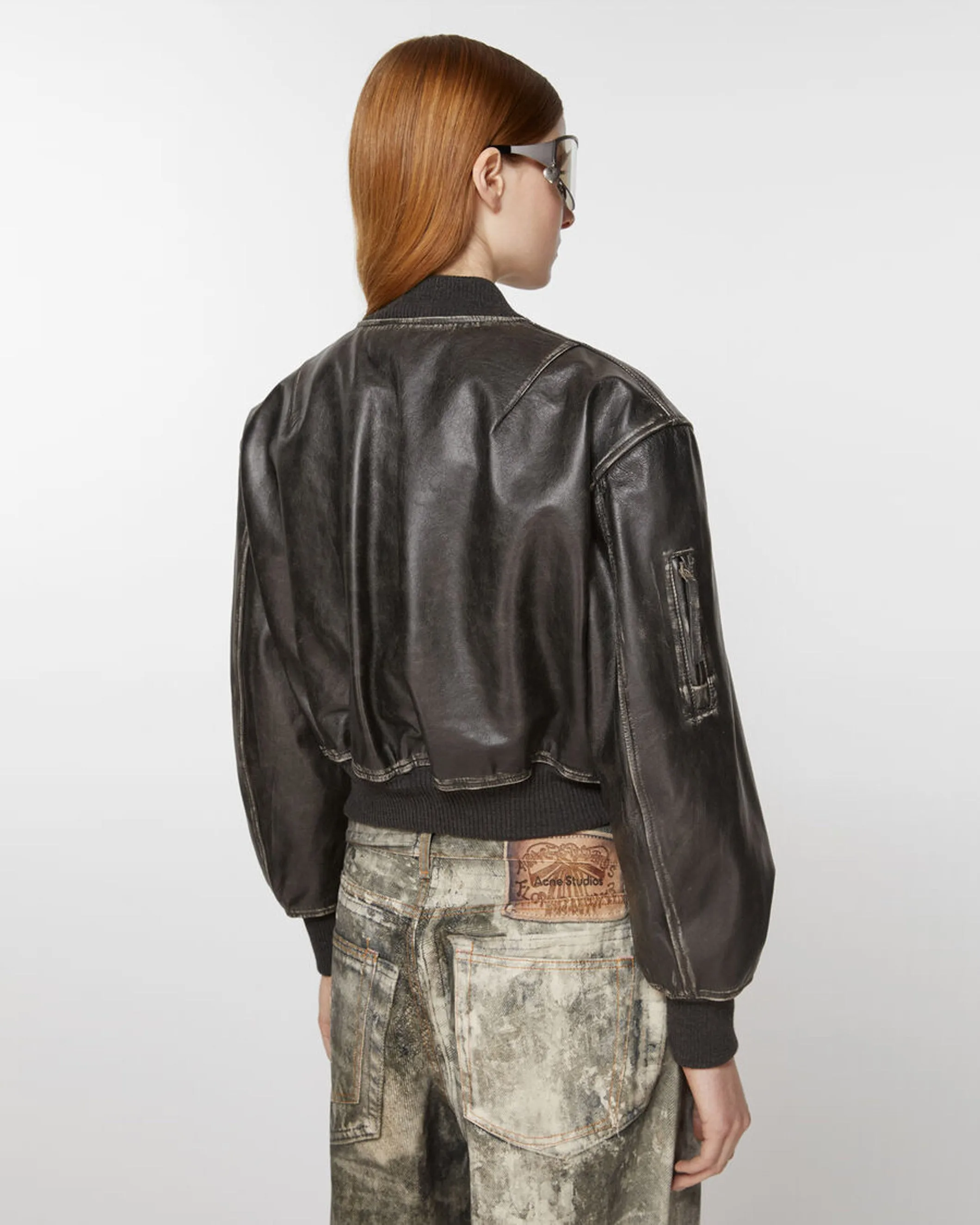 Leather Bomber Jacket