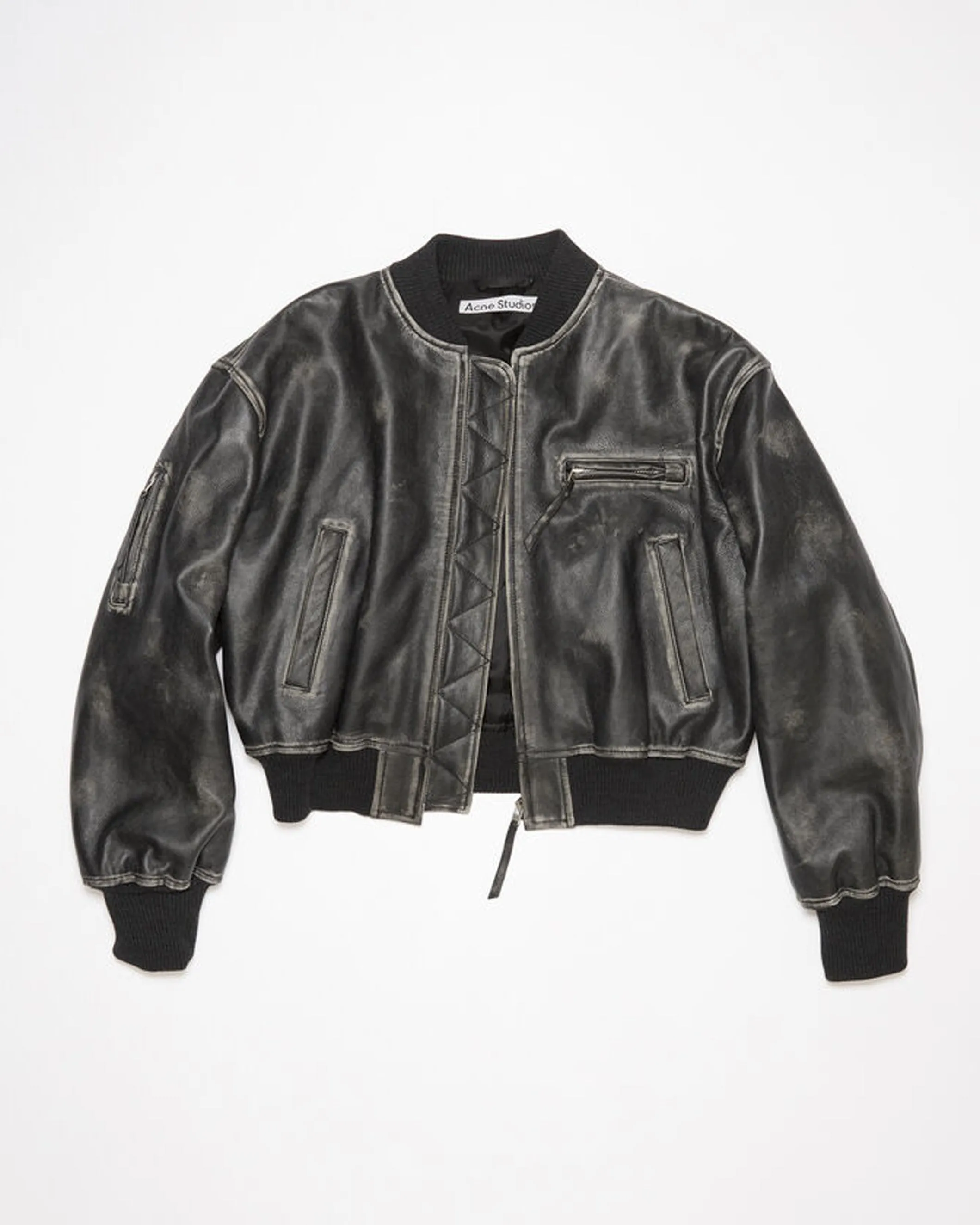 Leather Bomber Jacket