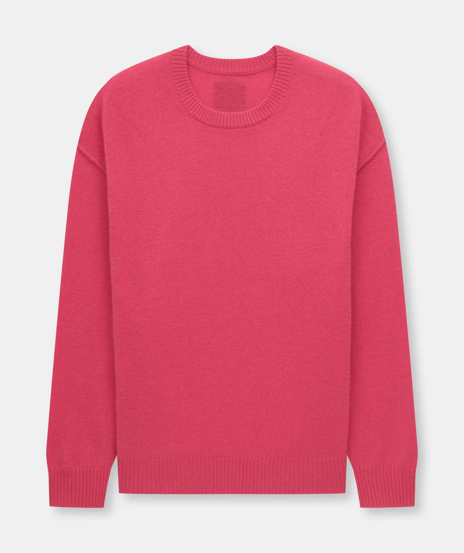 Lightweight Reversible Cashmere Crewneck Sweater