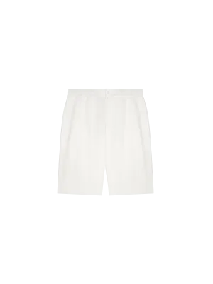 Mens DNA Aloe Linen Long Shorts—off-white