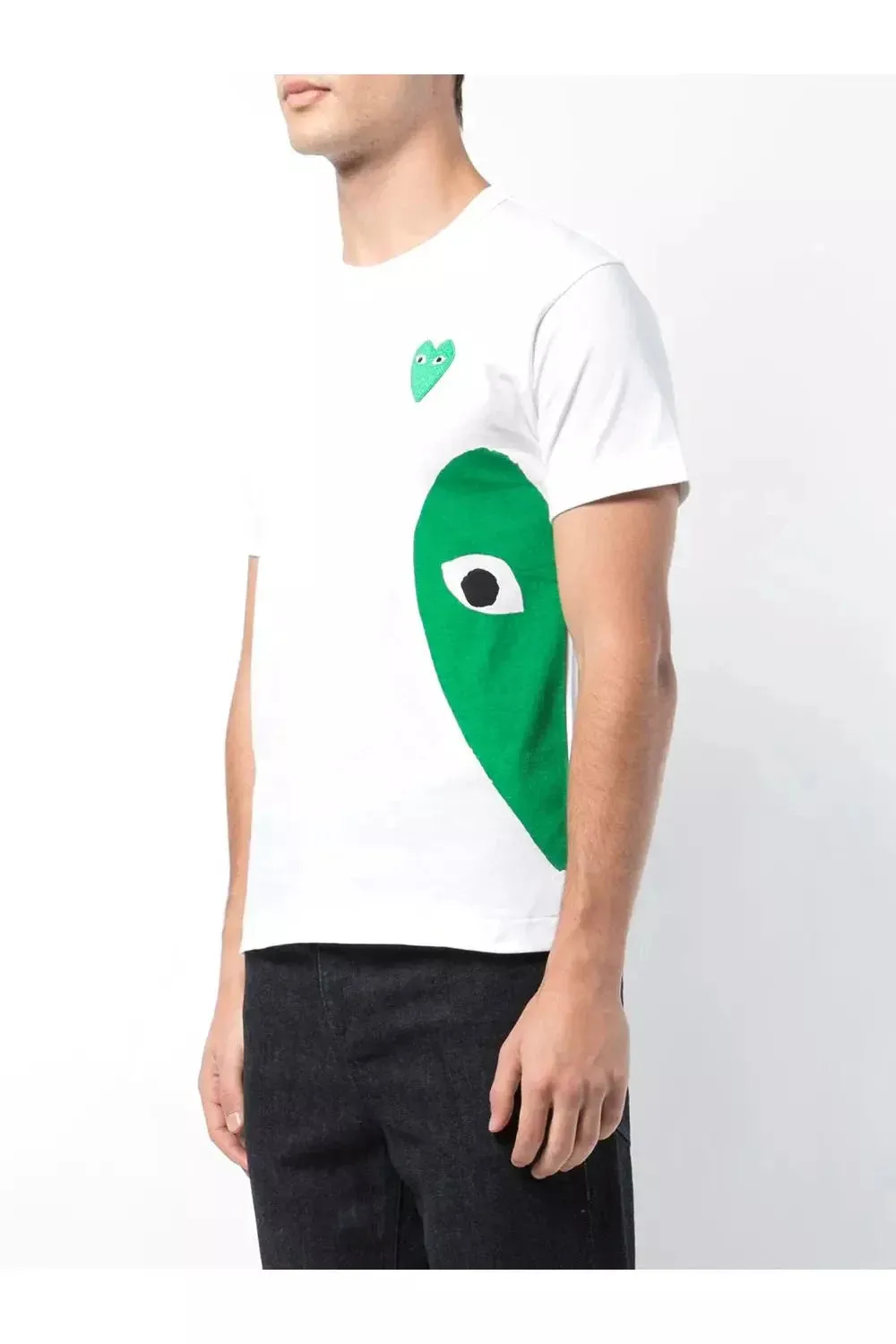 Men's Play T-shirt with Green Heart