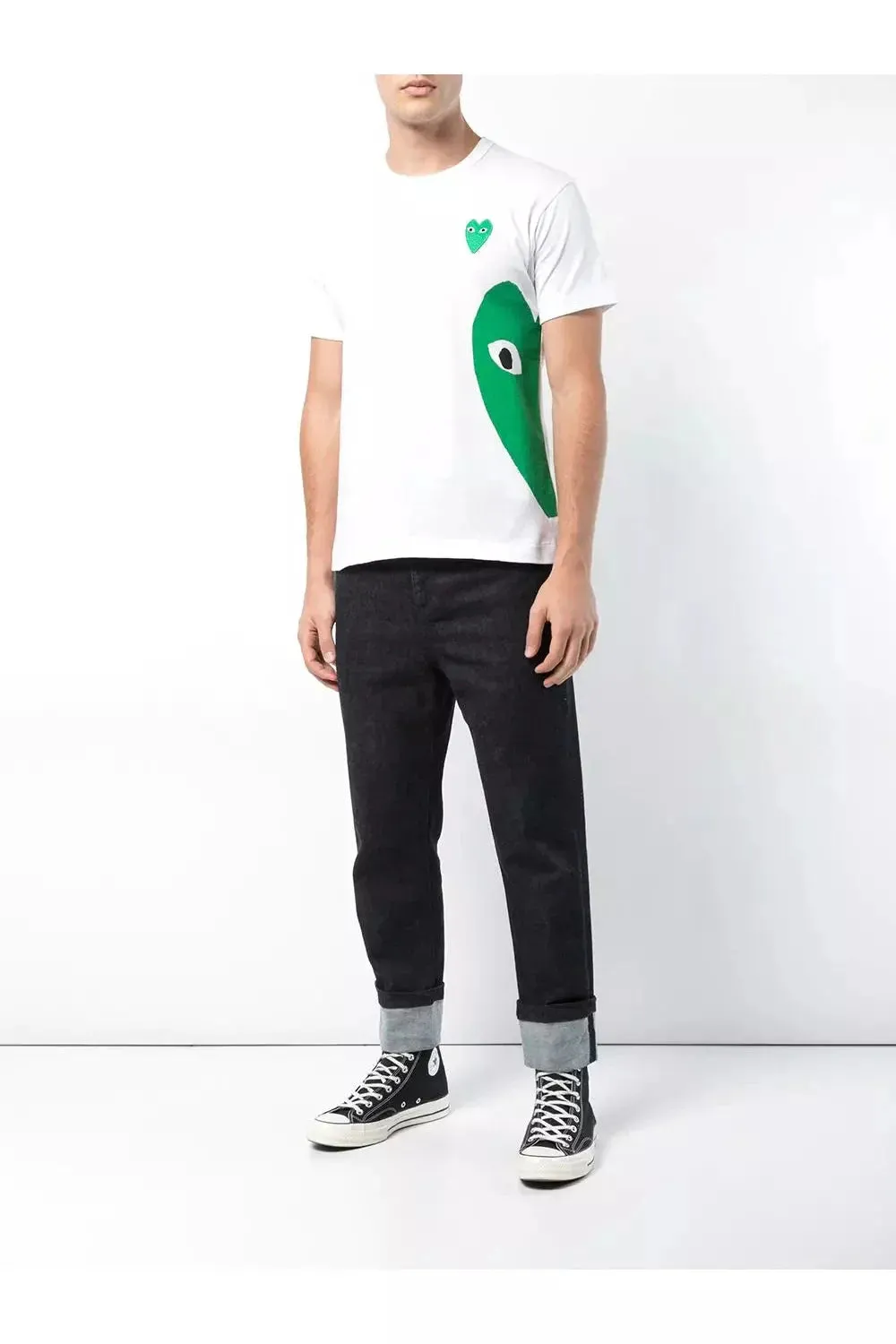 Men's Play T-shirt with Green Heart