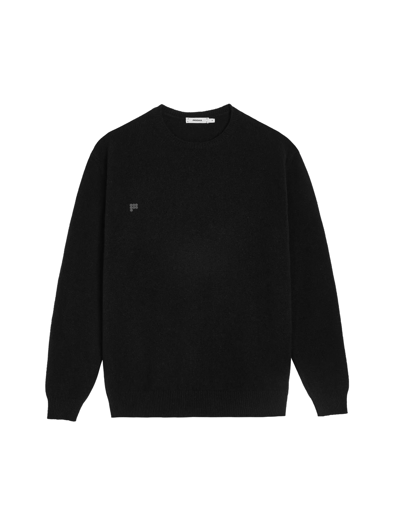 Mens Recycled Cashmere Crewneck Sweatshirt—black