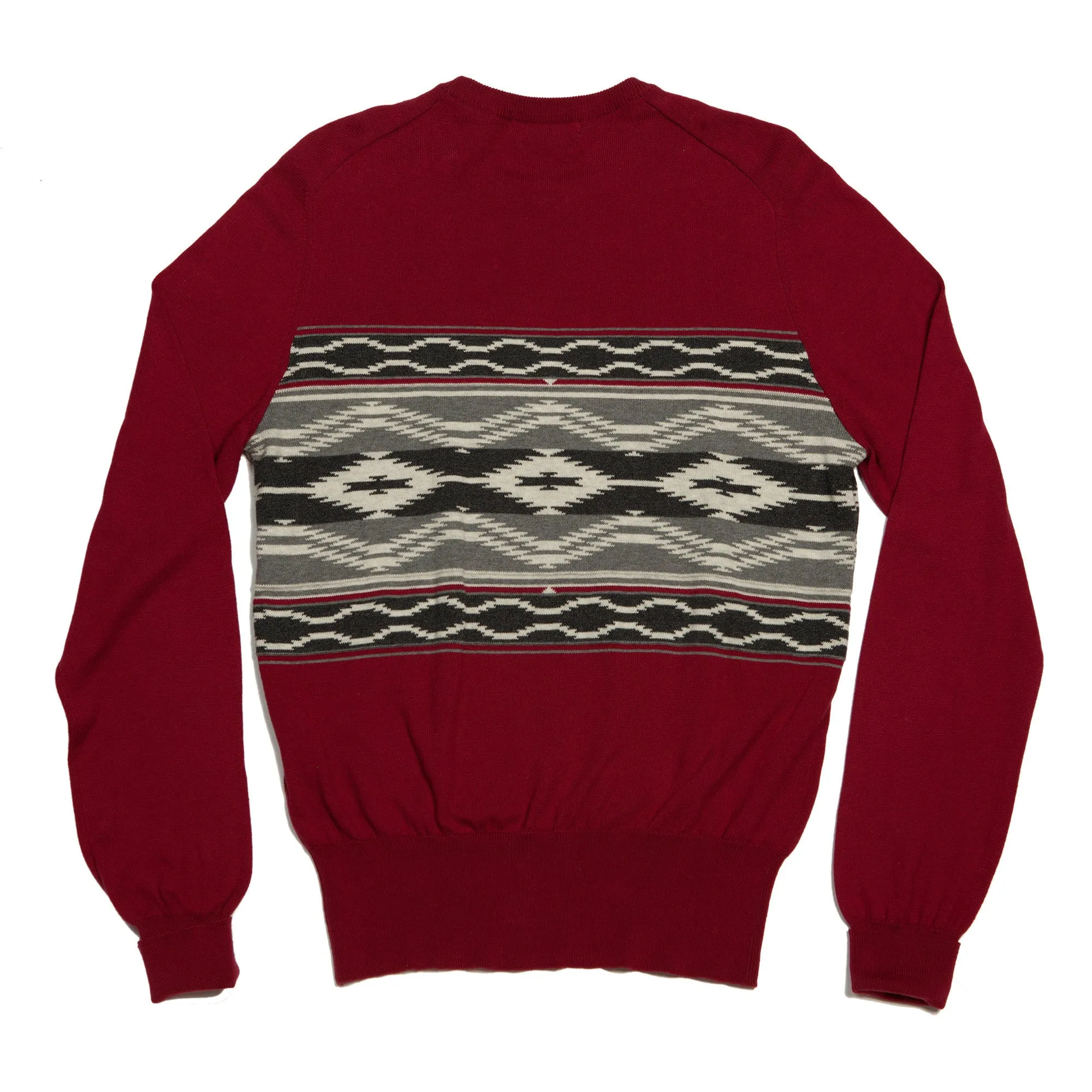 NATIVE-AMERICAN RUG CHEST STRIPE SWEATER