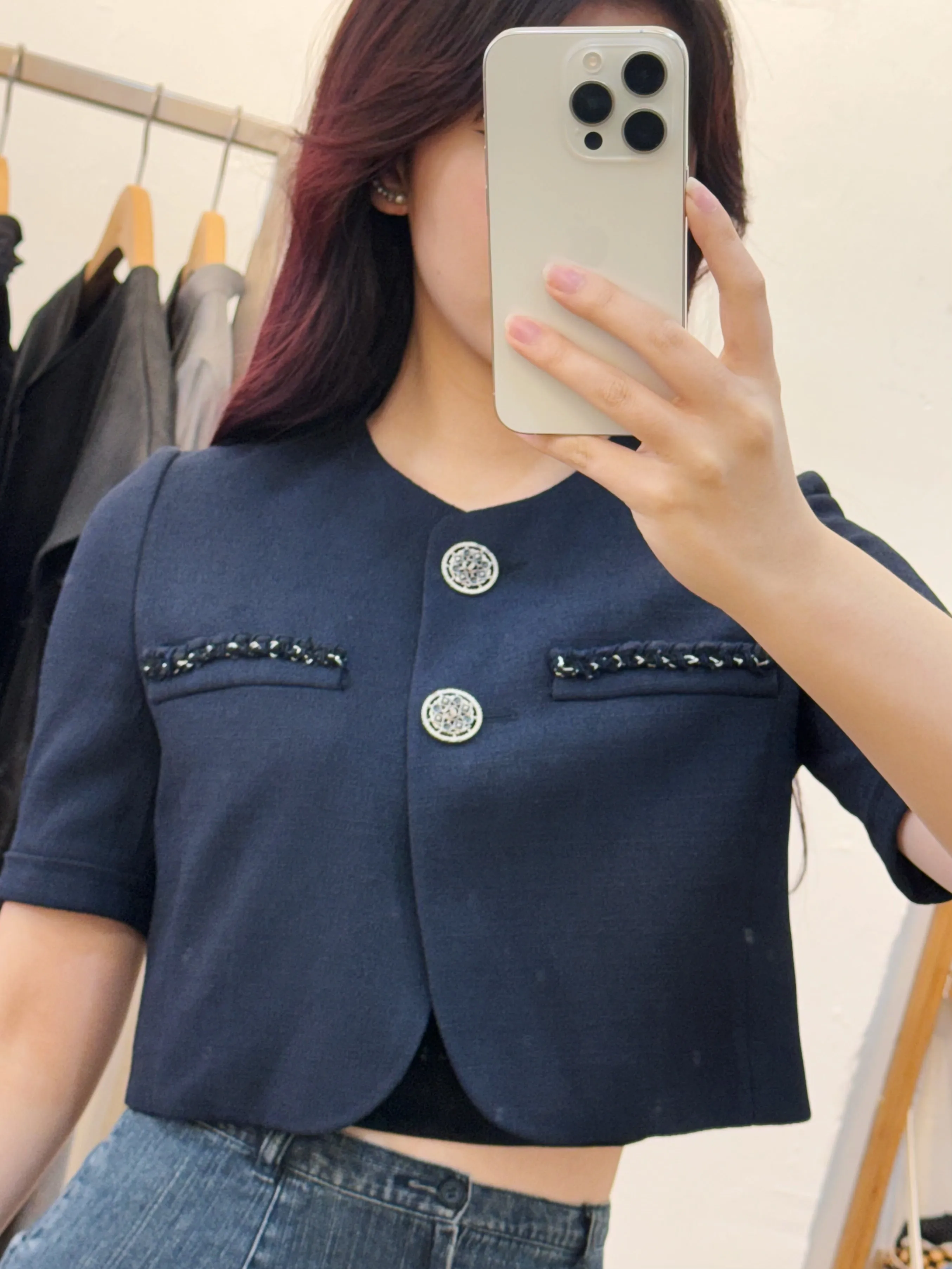 Navy chic blazer