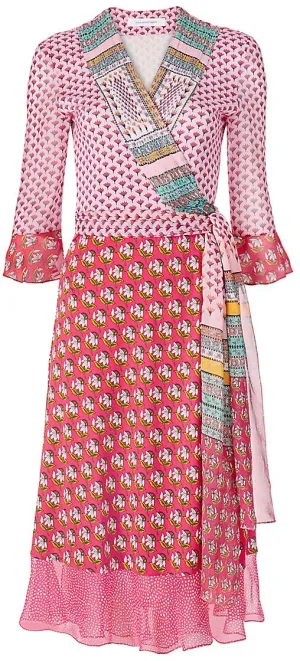 'Nieves' Printed Wrap Dress