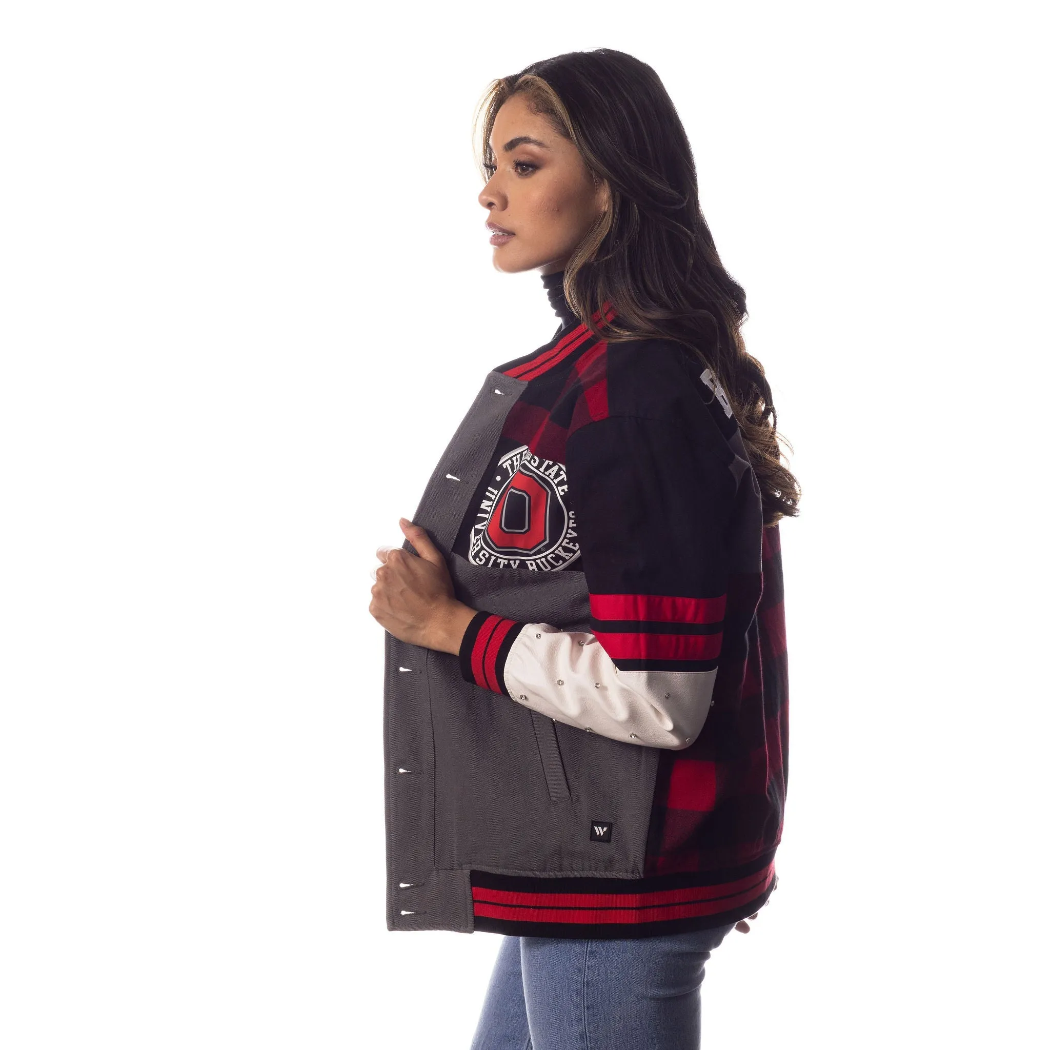 Ohio State Womens Multi Vintage Bomber - Multi