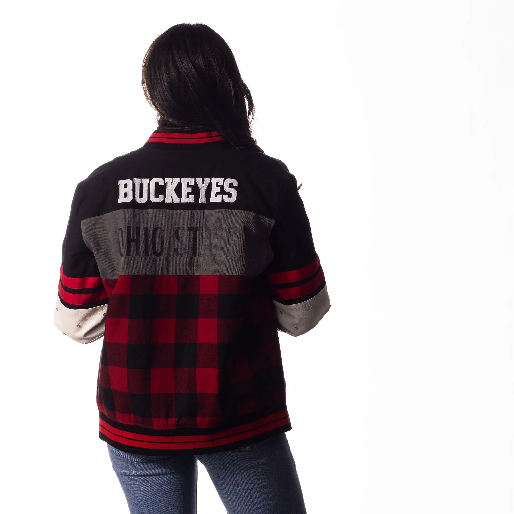 Ohio State Womens Multi Vintage Bomber - Multi