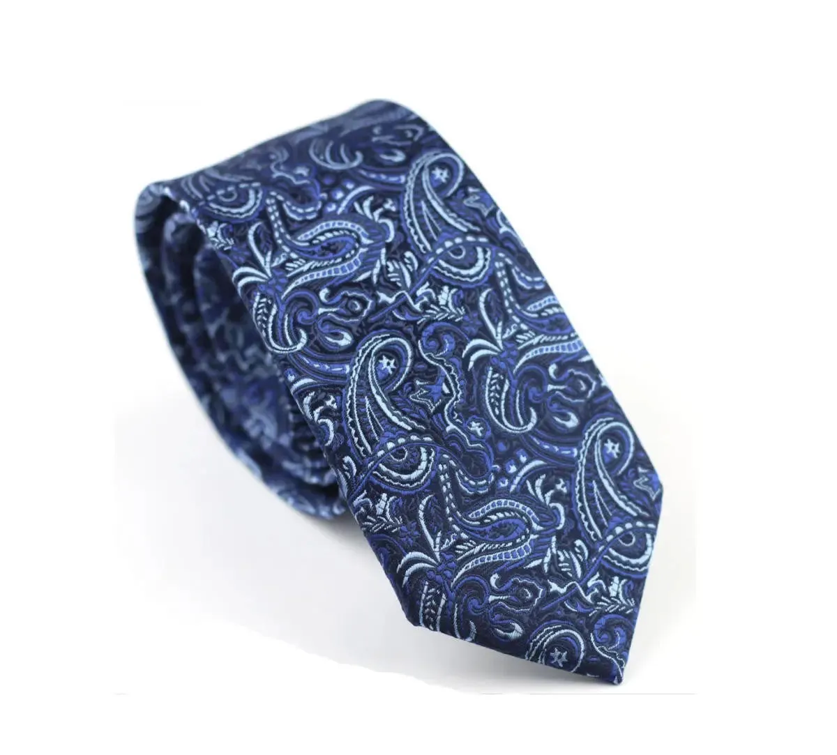 paisley tie| 60s mod style navy blue tie