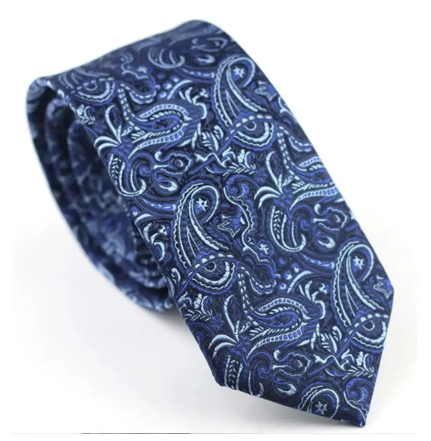 paisley tie| 60s mod style navy blue tie