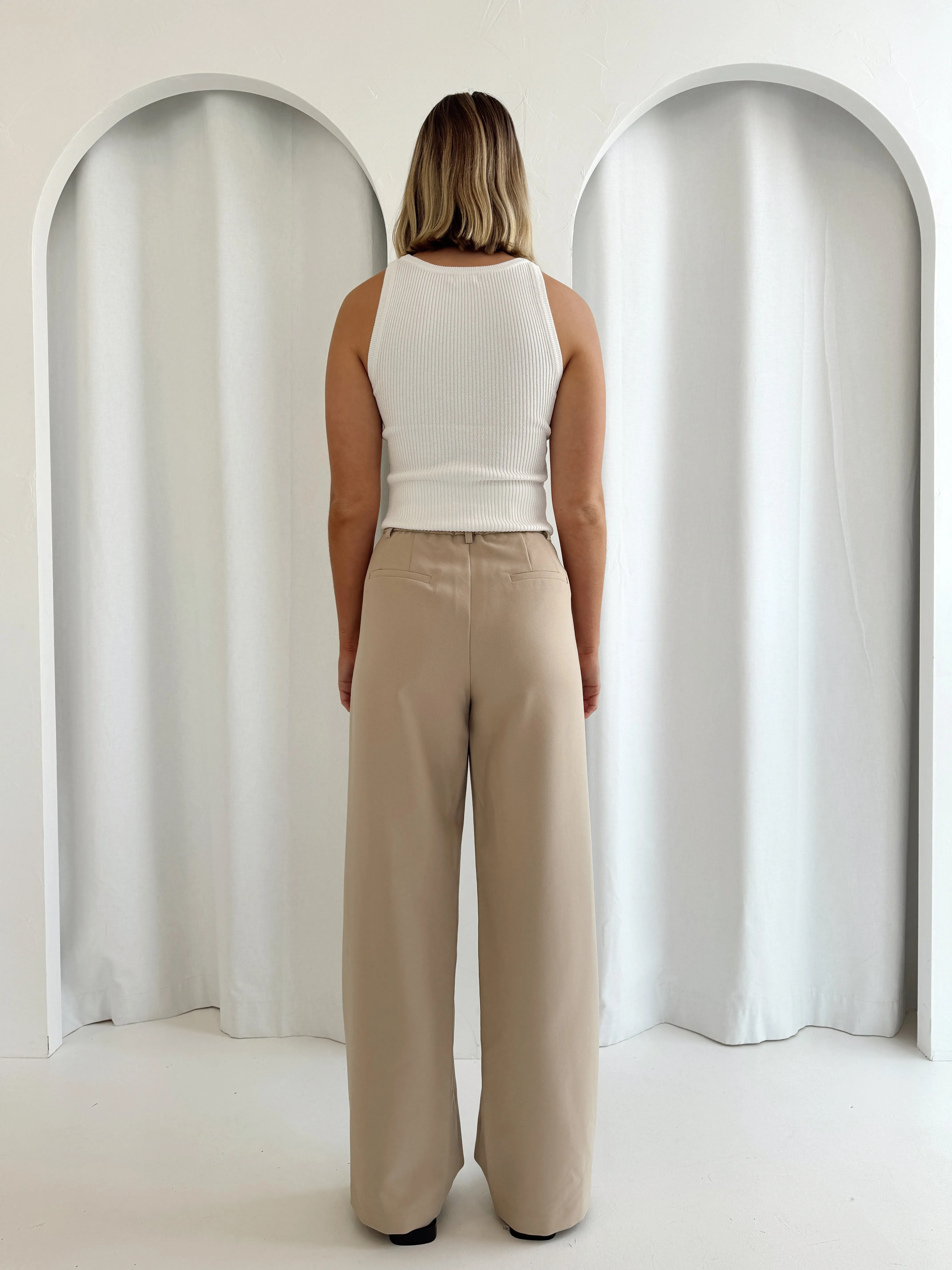 Parker Tailored Trousers - Beige