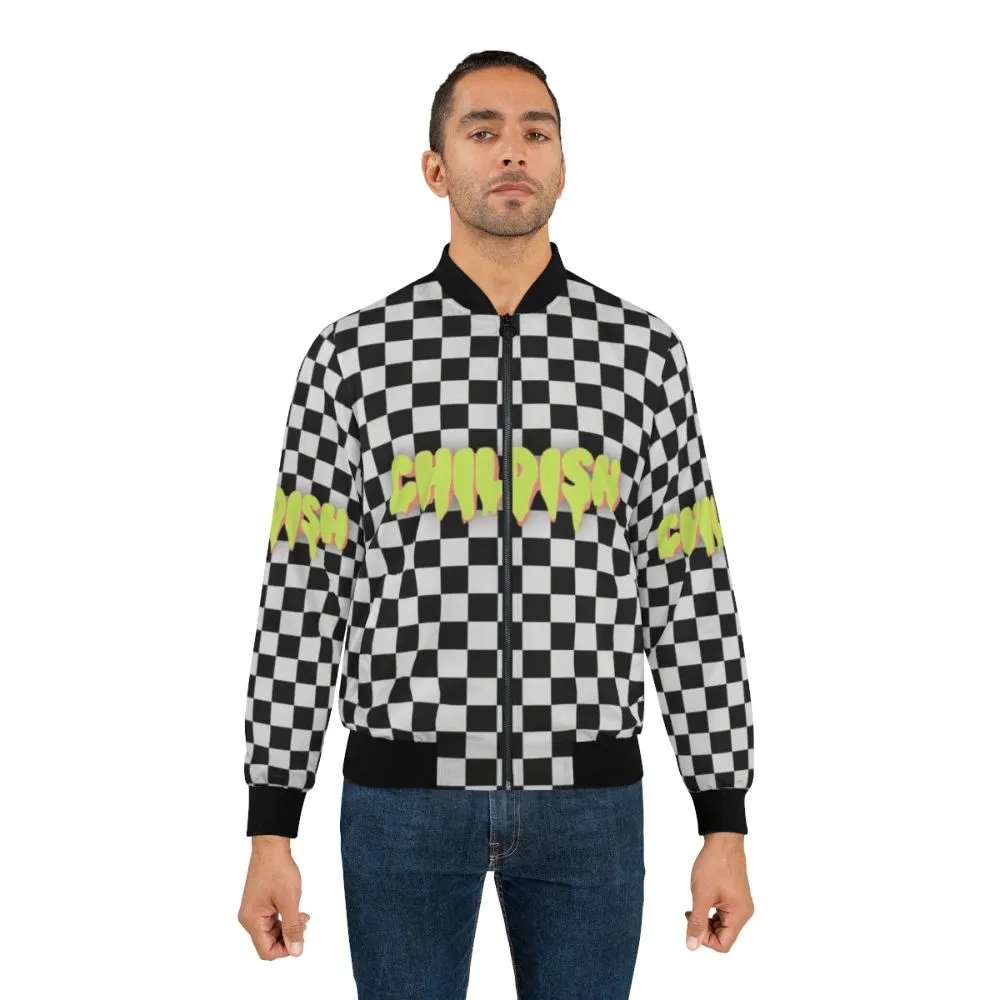 "Childish" TGFbro Bomber Jacket (B&W Design)