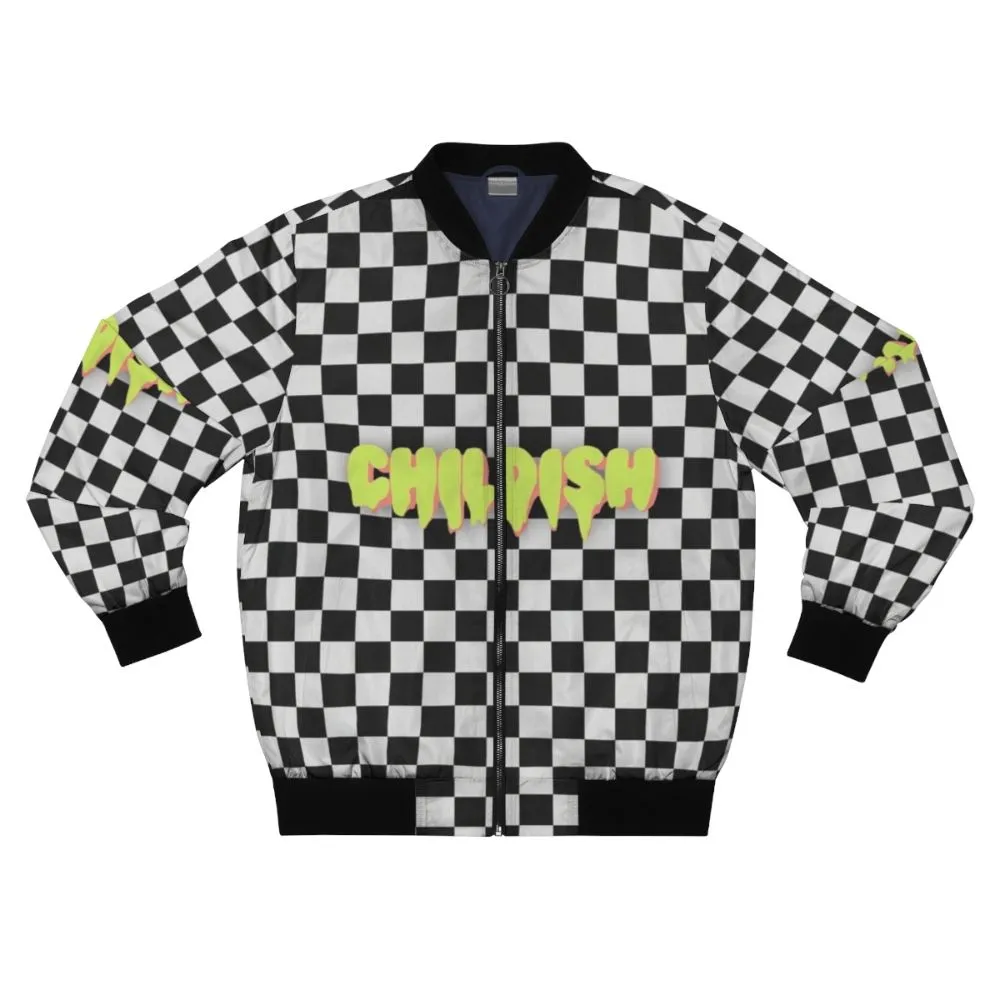 "Childish" TGFbro Bomber Jacket (B&W Design)