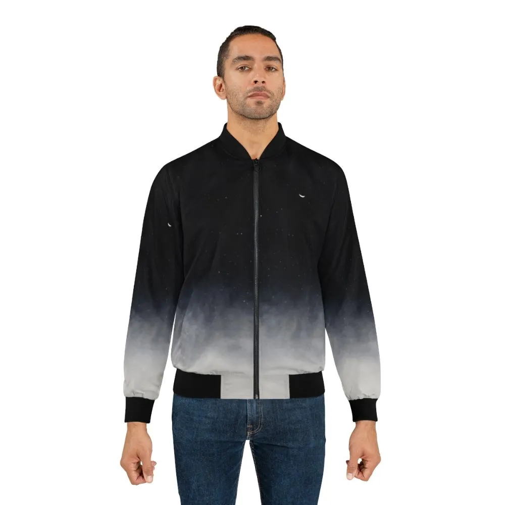 "Explore the Galaxy: Night Sky Bomber Jacket"