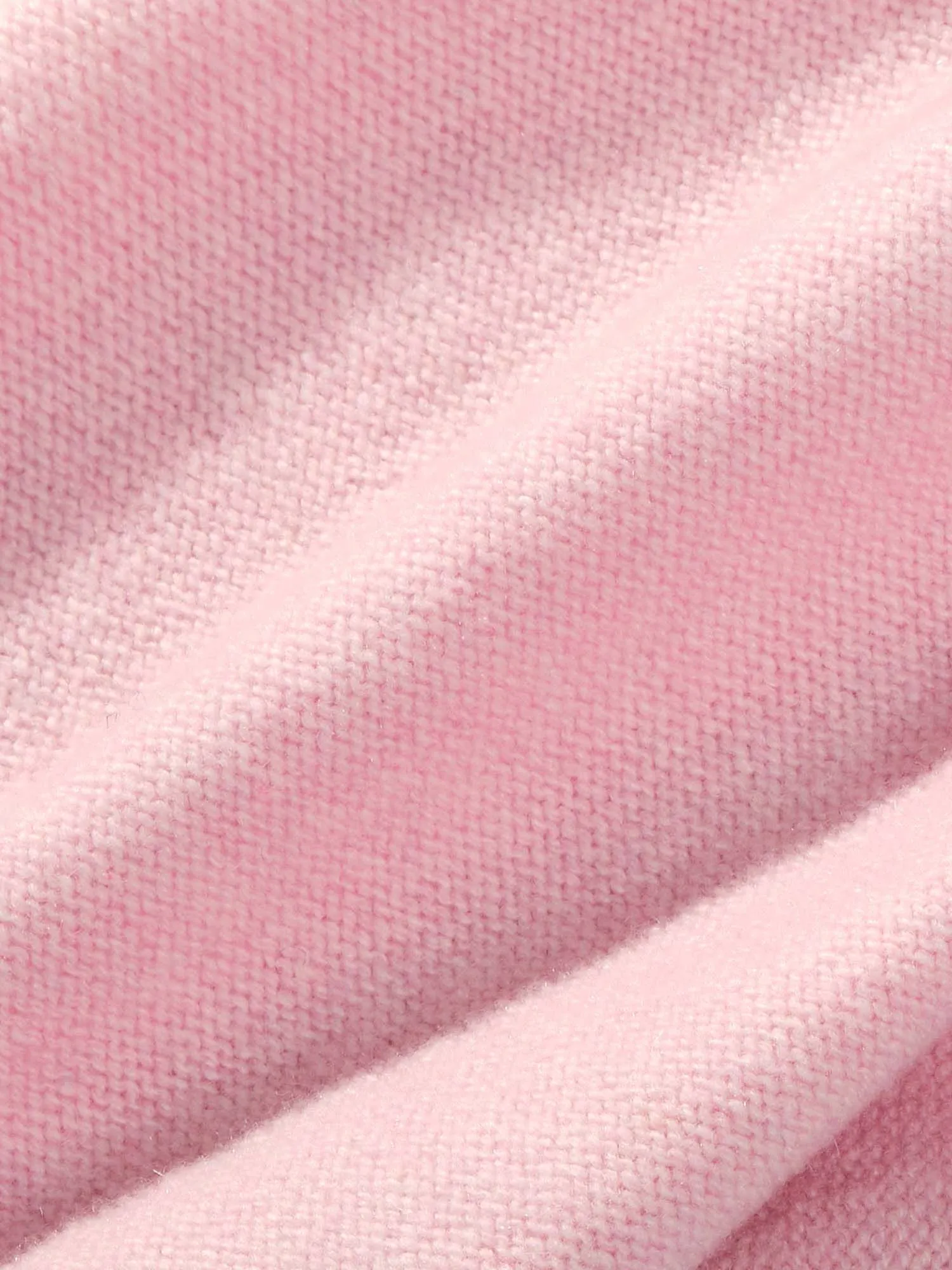 Recycled Cashmere Crewneck Sweatshirt—sakura pink