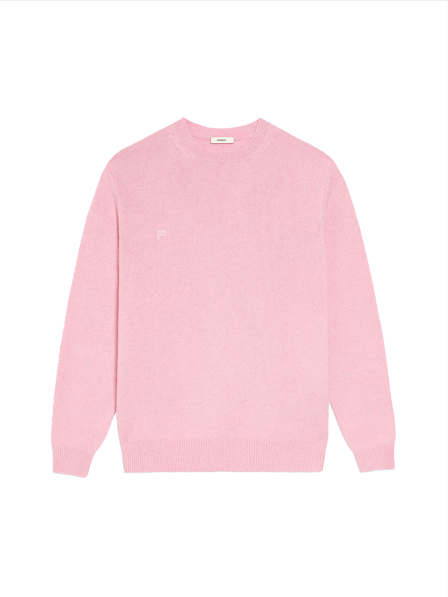 Recycled Cashmere Crewneck Sweatshirt—sakura pink