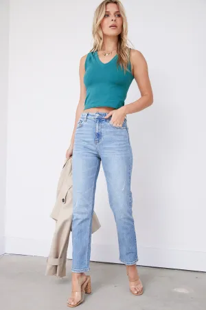 SALE - Jenny High Rise Straight Jeans