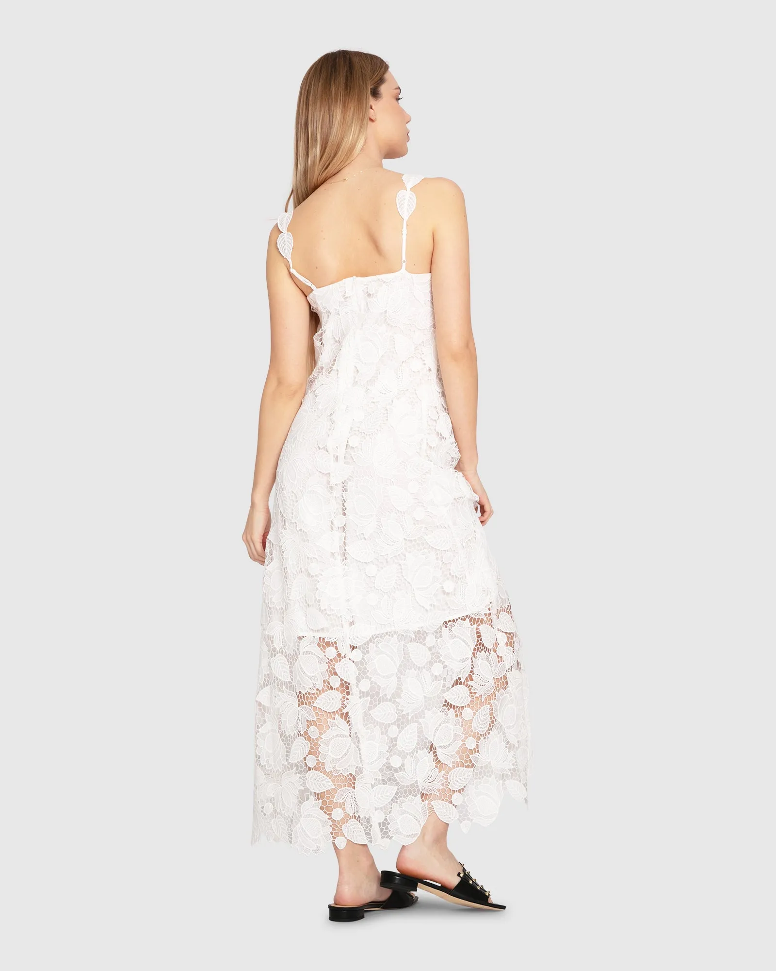 Songbird Lace Maxi Dress - White