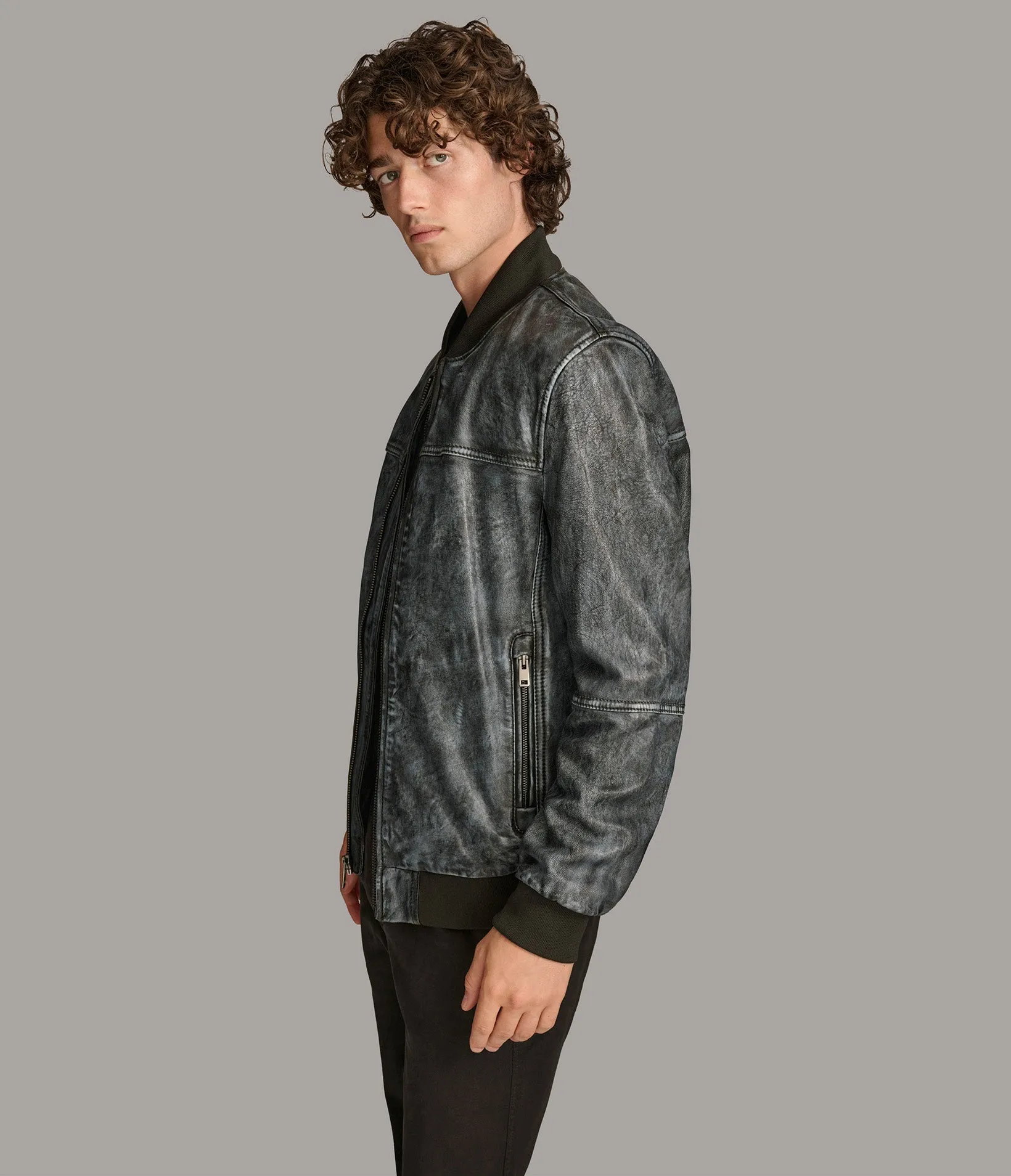 Tate Denim Bomber