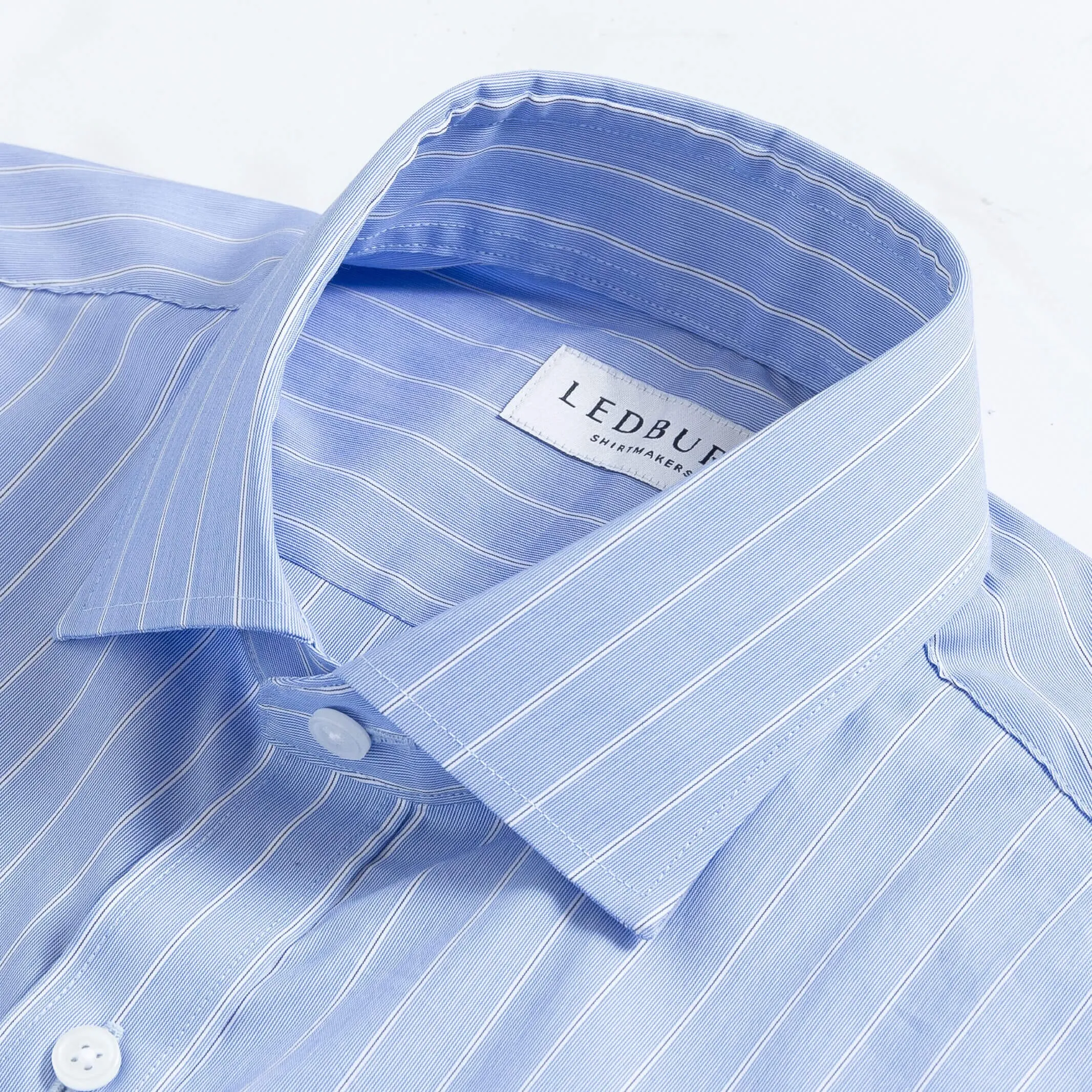 The Blue Langdon Stripe Custom Shirt