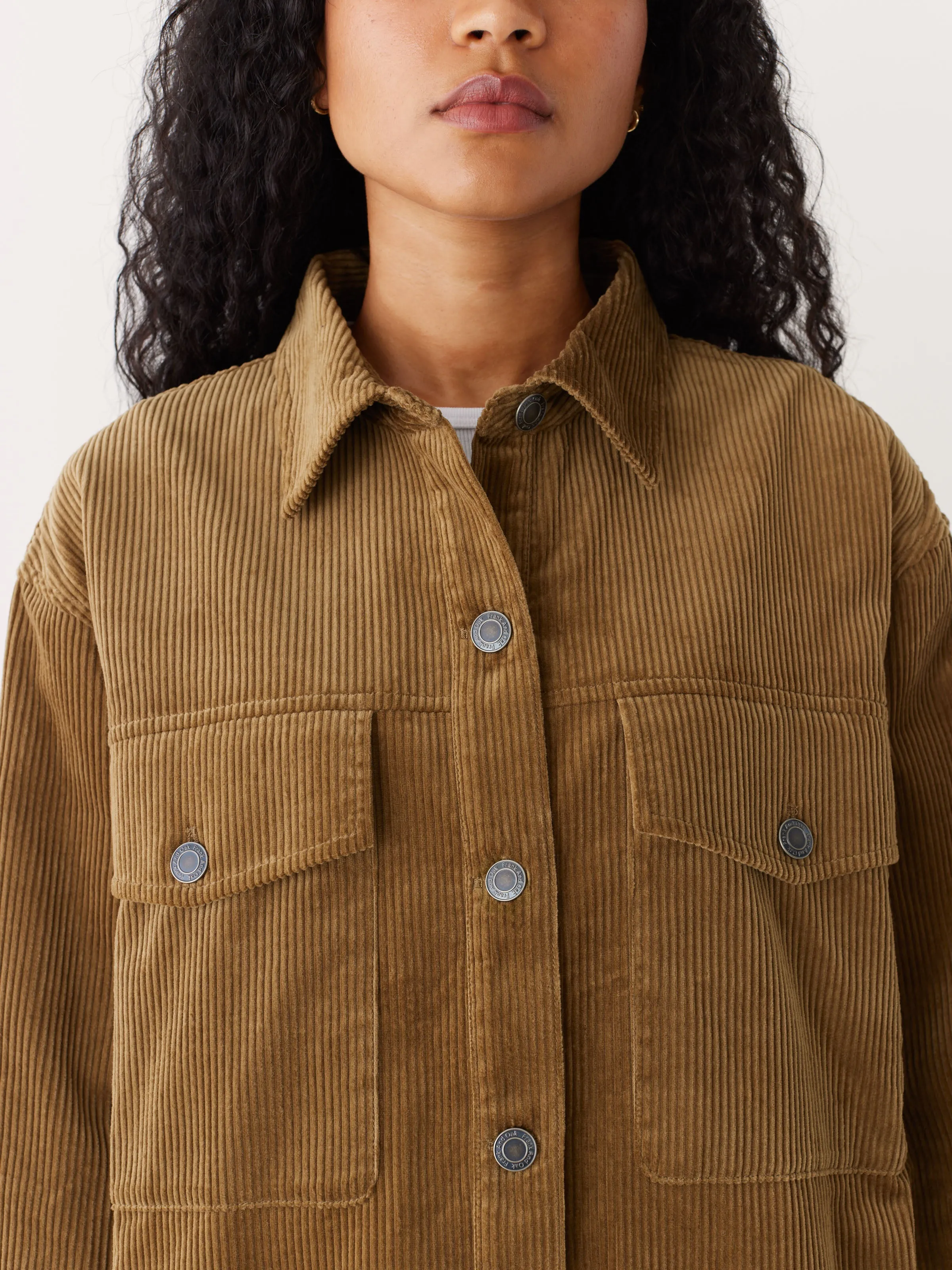 The Corduroy Bomber Jacket in Amber Brown