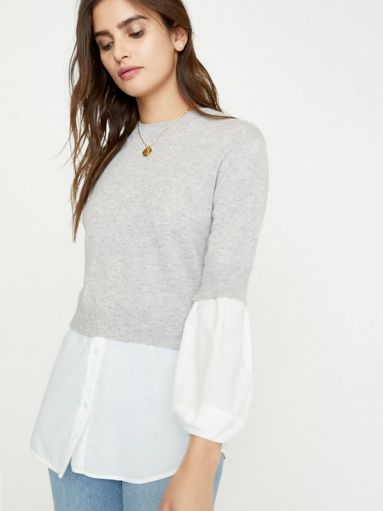 The Looker Layered Crop Crewneck