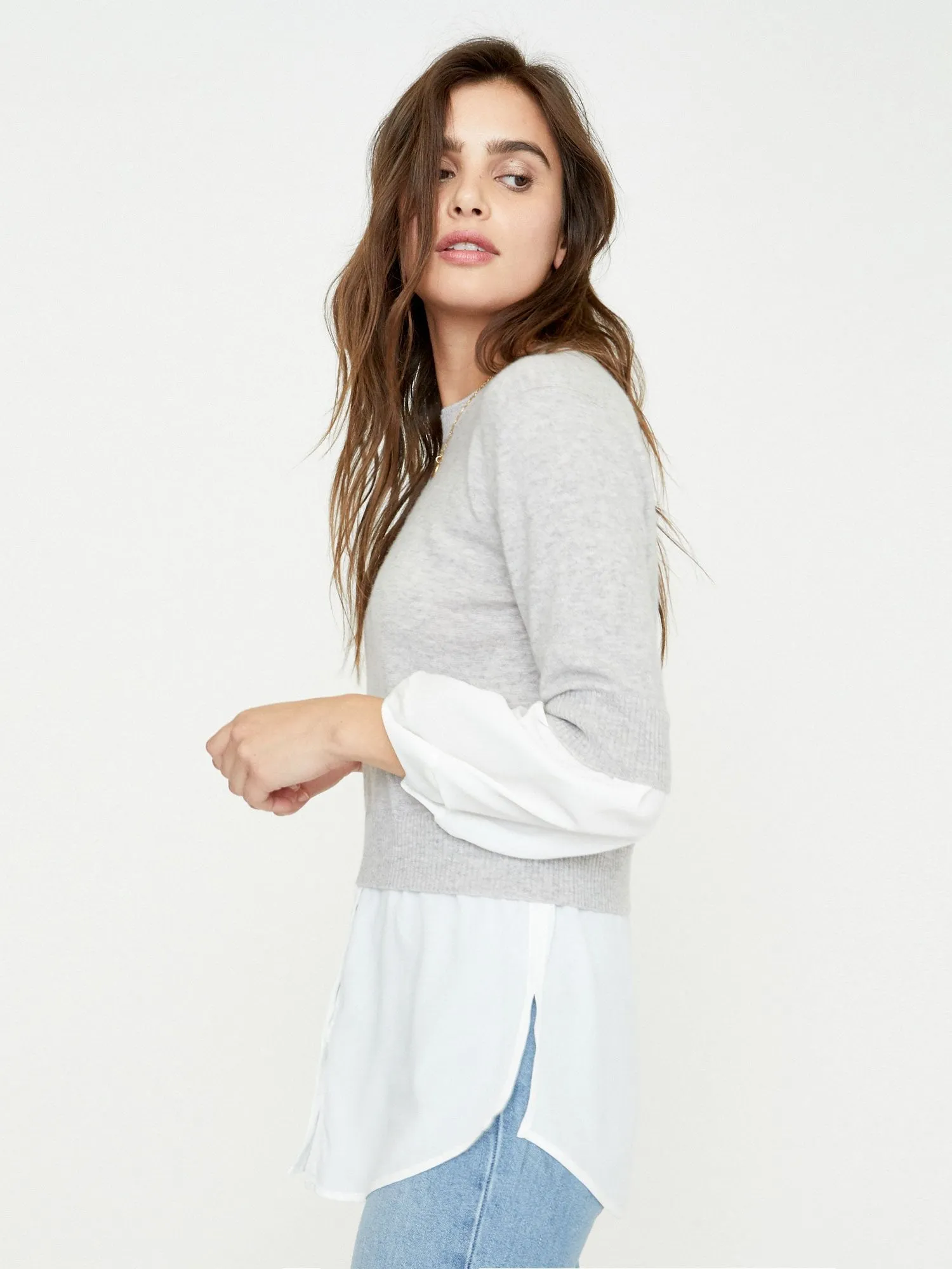 The Looker Layered Crop Crewneck