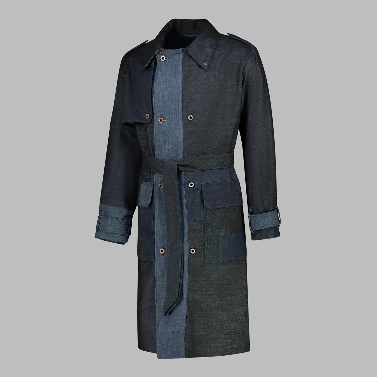 TSHEPO CRAFT COAT, INDIGO