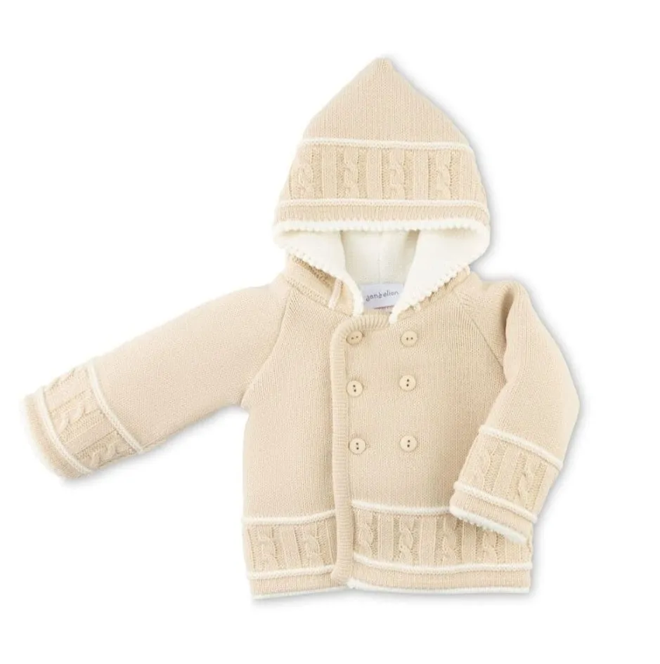 Unisex Baby Beige & White Pram Coat