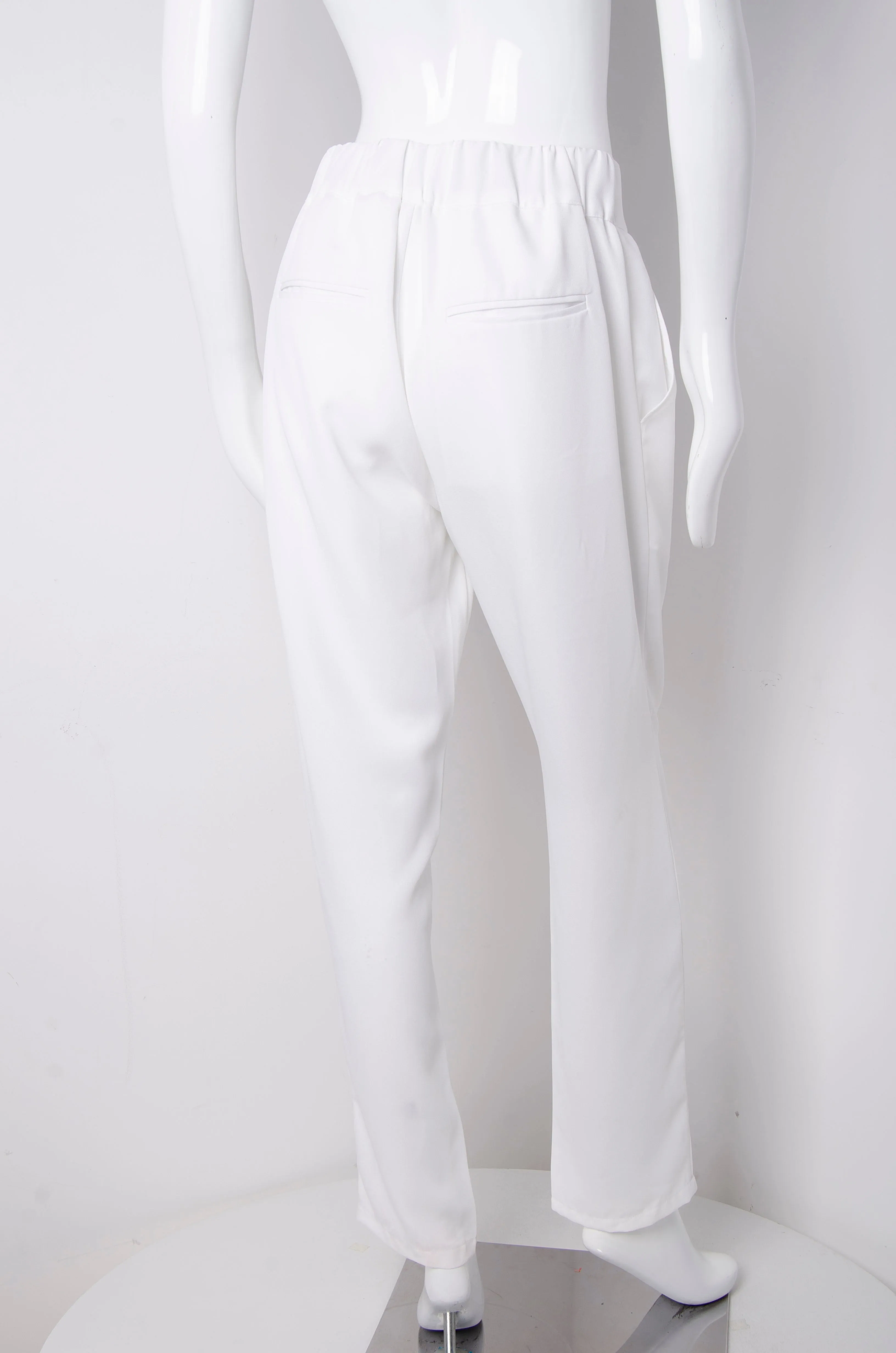 White Tailored Trousers