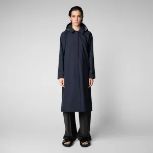 Woman's raincoat Asia in blue black