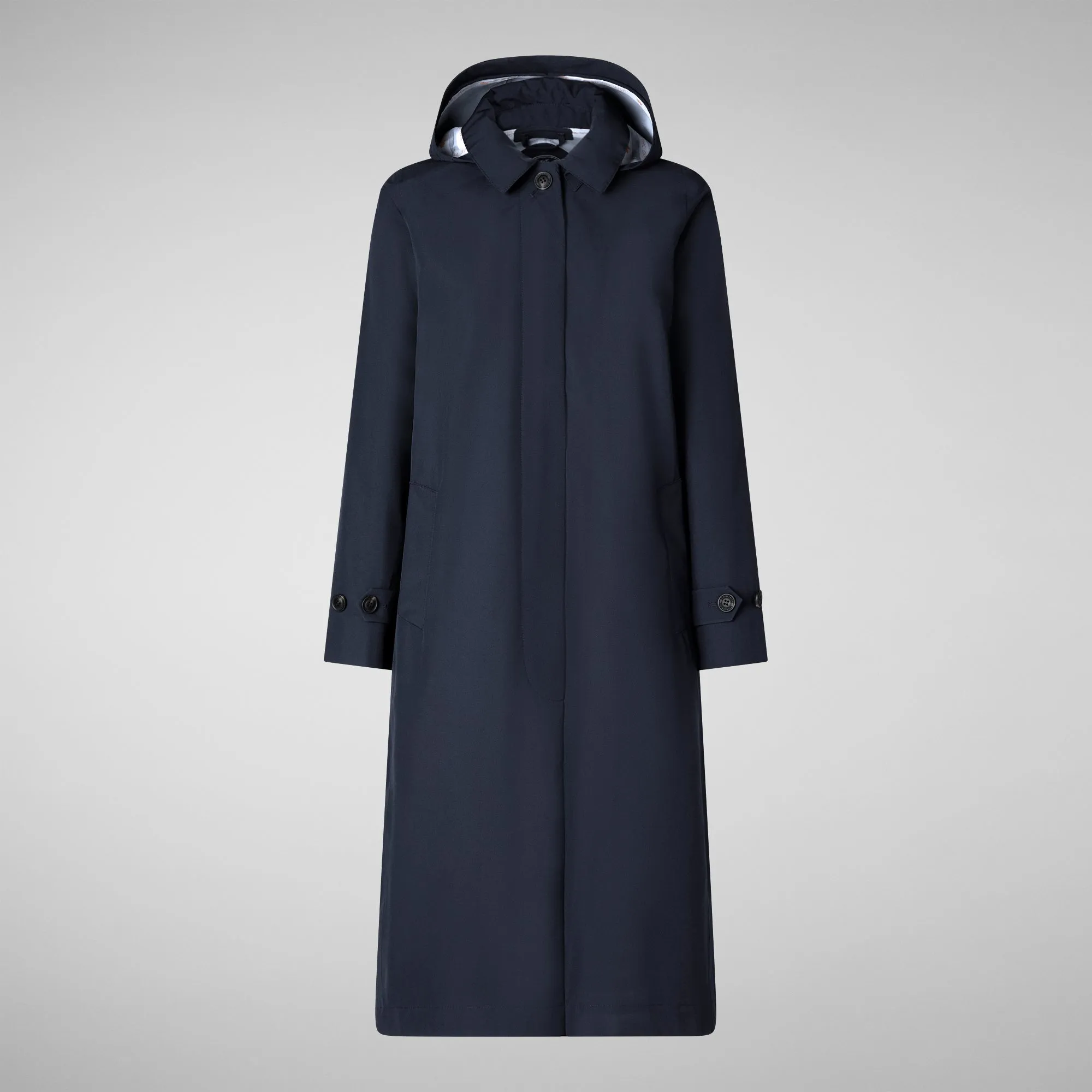 Woman's raincoat Asia in blue black