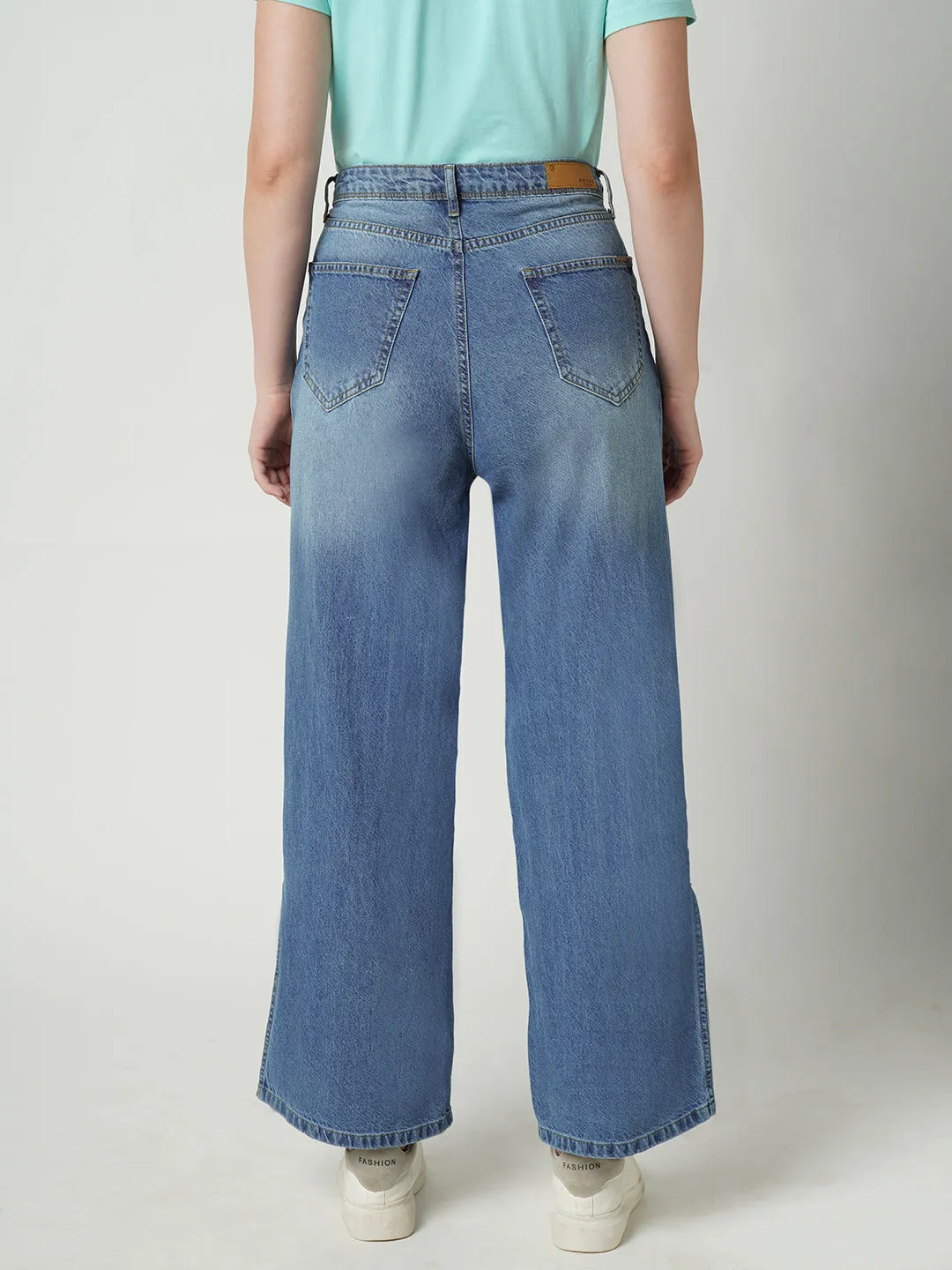 Women High-Rise Wide Leg Jeans