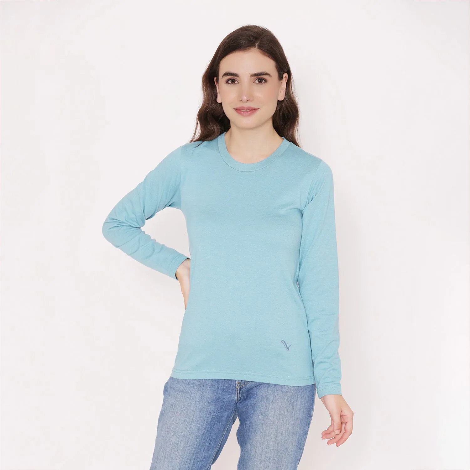 Women's Cotton T-Shirt - Teal