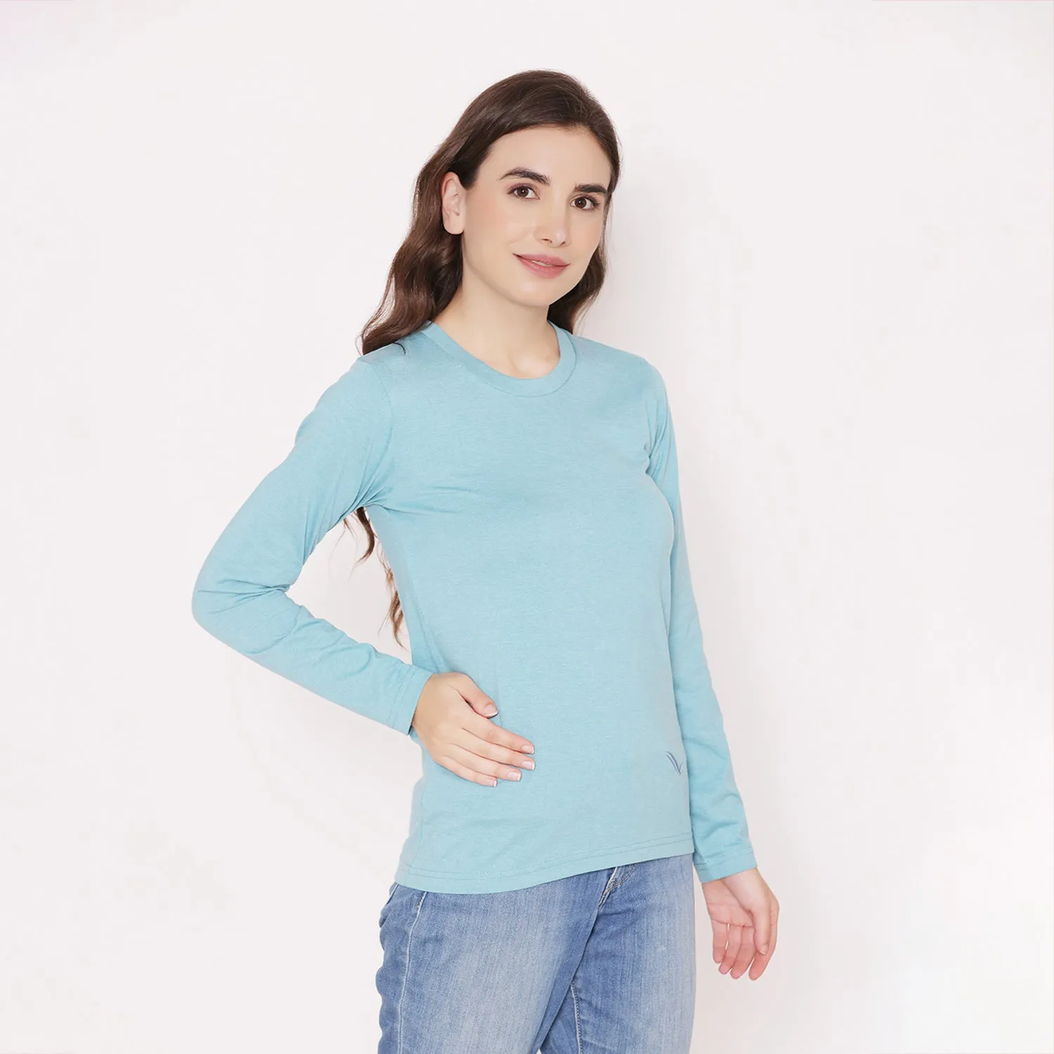 Women's Cotton T-Shirt - Teal