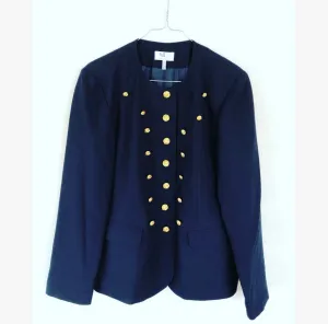 WOOL GOLD BUTTONS BLAZER