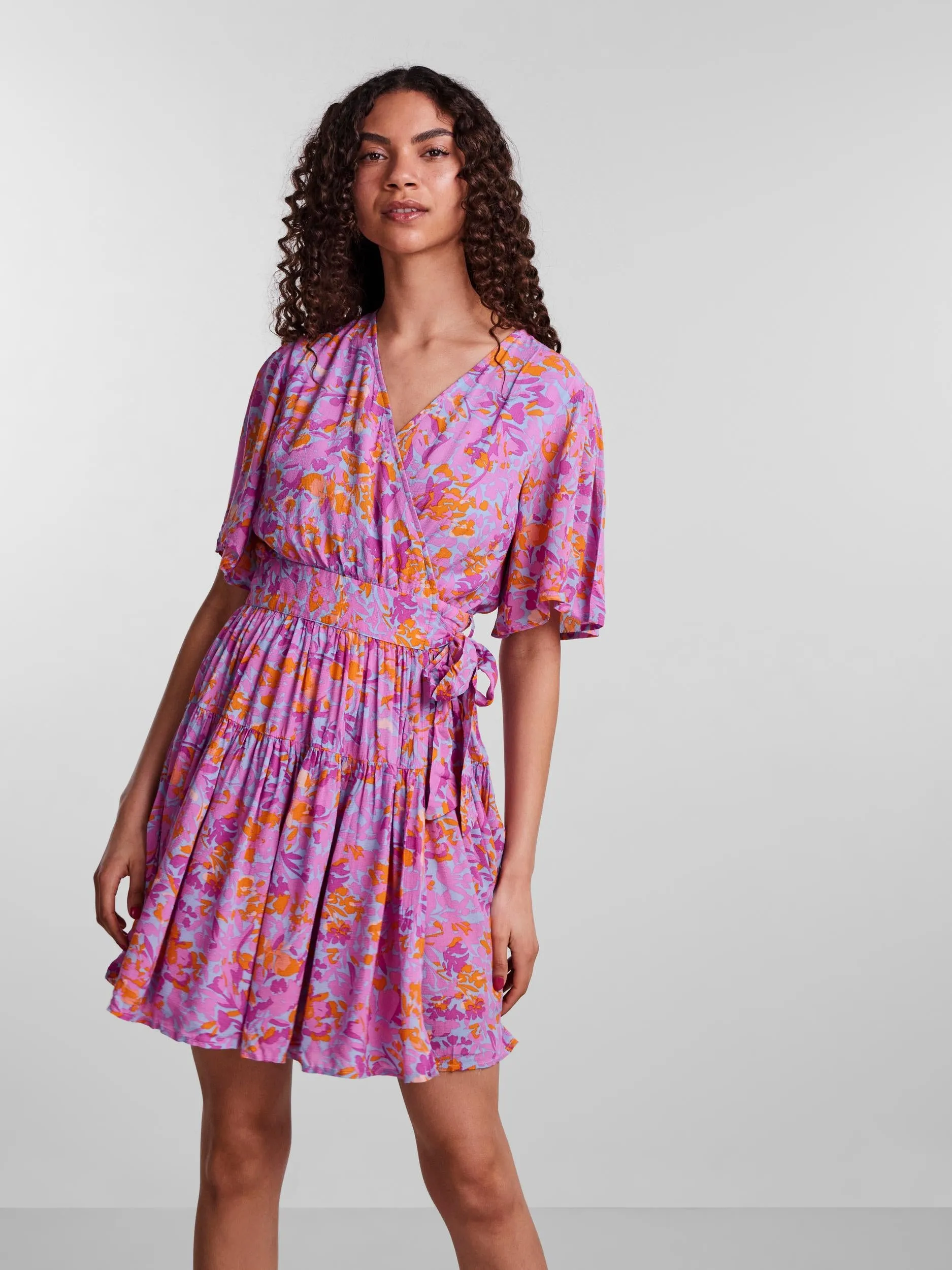 Y.A.S 2/4 PINK WRAP DRESS